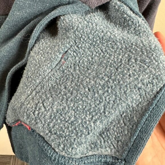 Madewell Colorblock Hoodie Sweatshirt | Split Hem, Oversized Fit, Cotton Blend - Picture 12 of 12